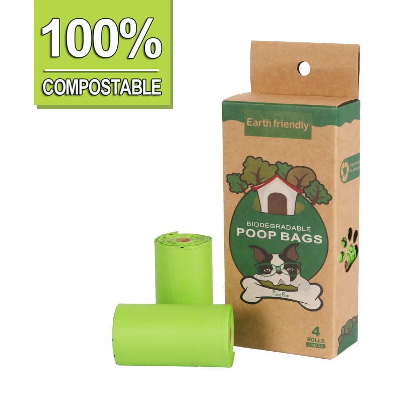 Amazon cross-border pet waste bags corn starch biodegradable PLA compostable dog poop bags poop bags 4Pfotenliebe 