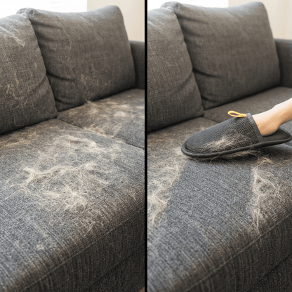 Fellmagnet - der sanfte Handschuh, der 90% loser Tierhaare in Sekunden entfernt