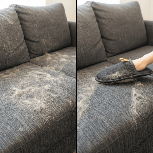 Fellmagnet - der sanfte Handschuh, der 90% loser Tierhaare in Sekunden entfernt