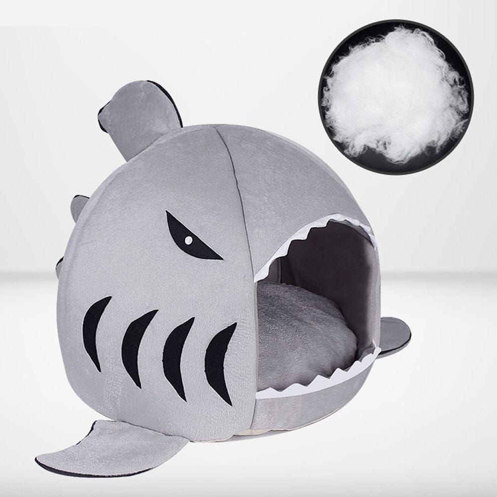 Sharky - das weiche Kuschelbett in Haiform für Hunde und Katzen