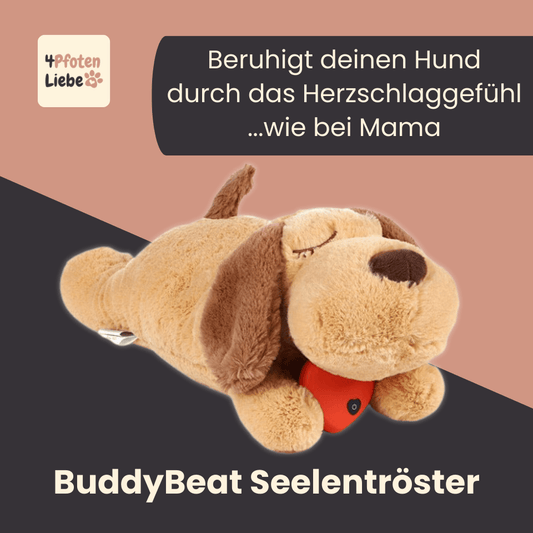 BuddyBeat Seelentröster - weiches Kuscheltier mit Herzschlag-Gefühl