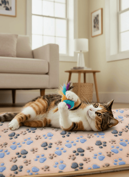 4Pfotenliebe Shop Katze CozyTails Flauschdecke – kuschelige Haustierdecke für Hunde & Katzen