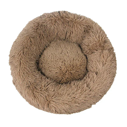 4Pfotenliebe Shop braun / S 40CM DreamPaw – Flauschiges Katzen- & Hundebett für sicheren, warmen Schlaf