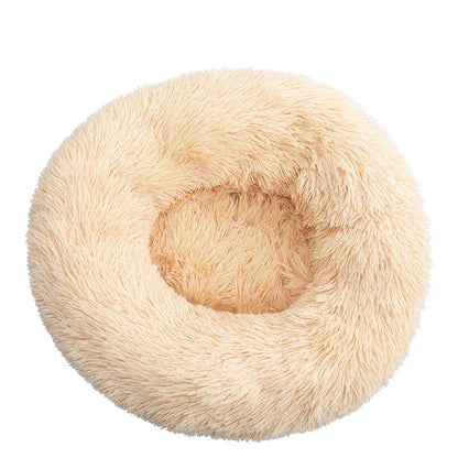 4Pfotenliebe Shop creme / S 40CM DreamPaw – Flauschiges Katzen- & Hundebett für sicheren, warmen Schlaf
