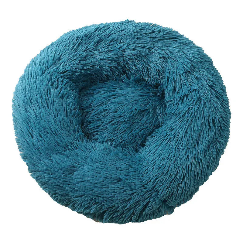 4Pfotenliebe Shop dunkelblau / S 40CM DreamPaw – Flauschiges Katzen- & Hundebett für sicheren, warmen Schlaf