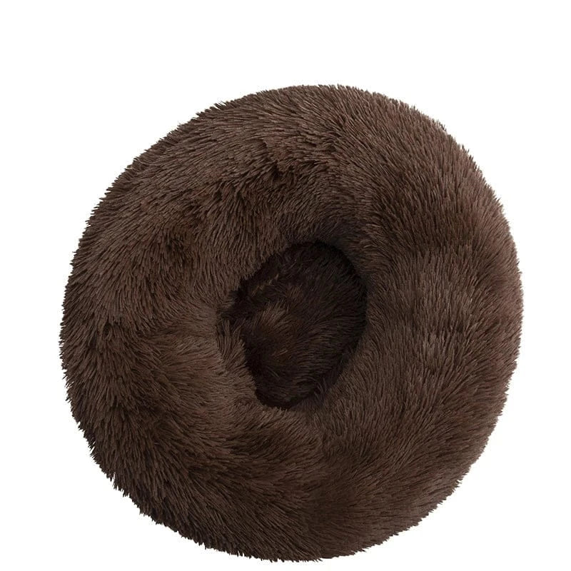 4Pfotenliebe Shop dunkelbraun / S 40CM DreamPaw – Flauschiges Katzen- & Hundebett für sicheren, warmen Schlaf