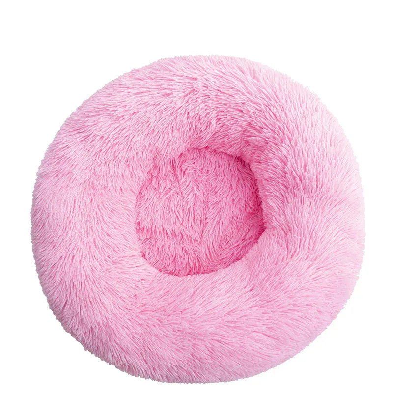 4Pfotenliebe Shop pink / S 40CM DreamPaw – Flauschiges Katzen- & Hundebett für sicheren, warmen Schlaf