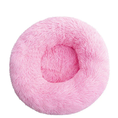 4Pfotenliebe Shop pink / S 40CM DreamPaw – Flauschiges Katzen- & Hundebett für sicheren, warmen Schlaf