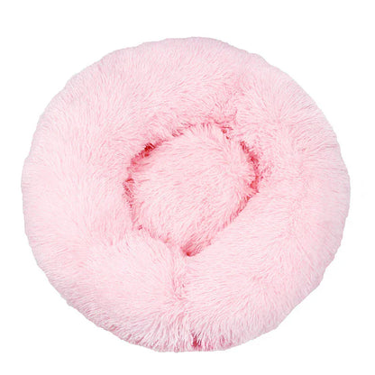 4Pfotenliebe Shop rosa / S 40CM DreamPaw – Flauschiges Katzen- & Hundebett für sicheren, warmen Schlaf