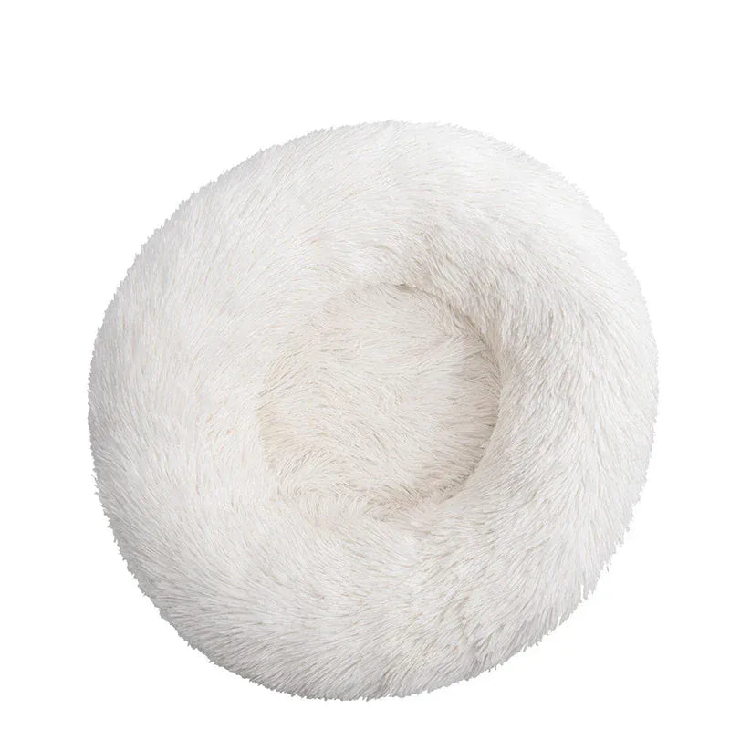 4Pfotenliebe Shop weiß / S 40CM DreamPaw – Flauschiges Katzen- & Hundebett für sicheren, warmen Schlaf