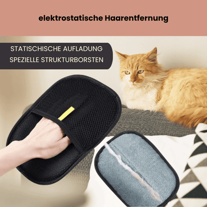 Fellmagnet - der sanfte Handschuh, der 90% loser Tierhaare in Sekunden entfernt
