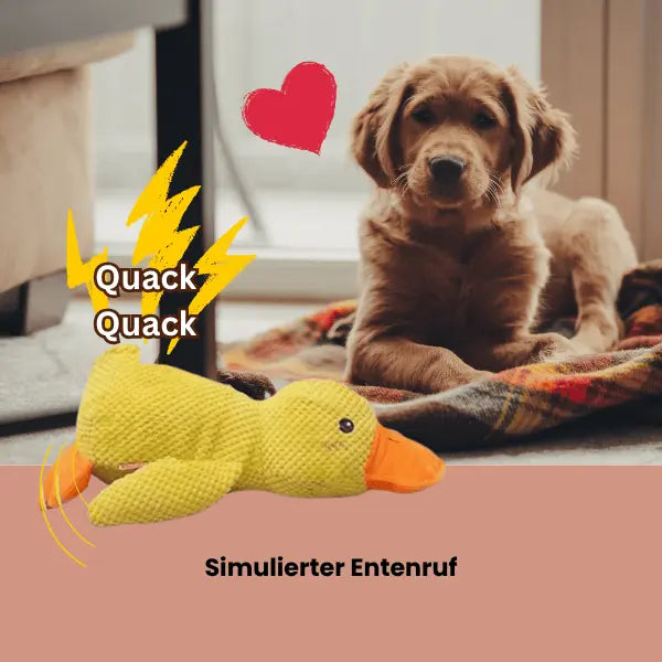 4Pfotenliebe Shop HugMe Duck - interaktives Kuscheltier & Spielzeug in einem