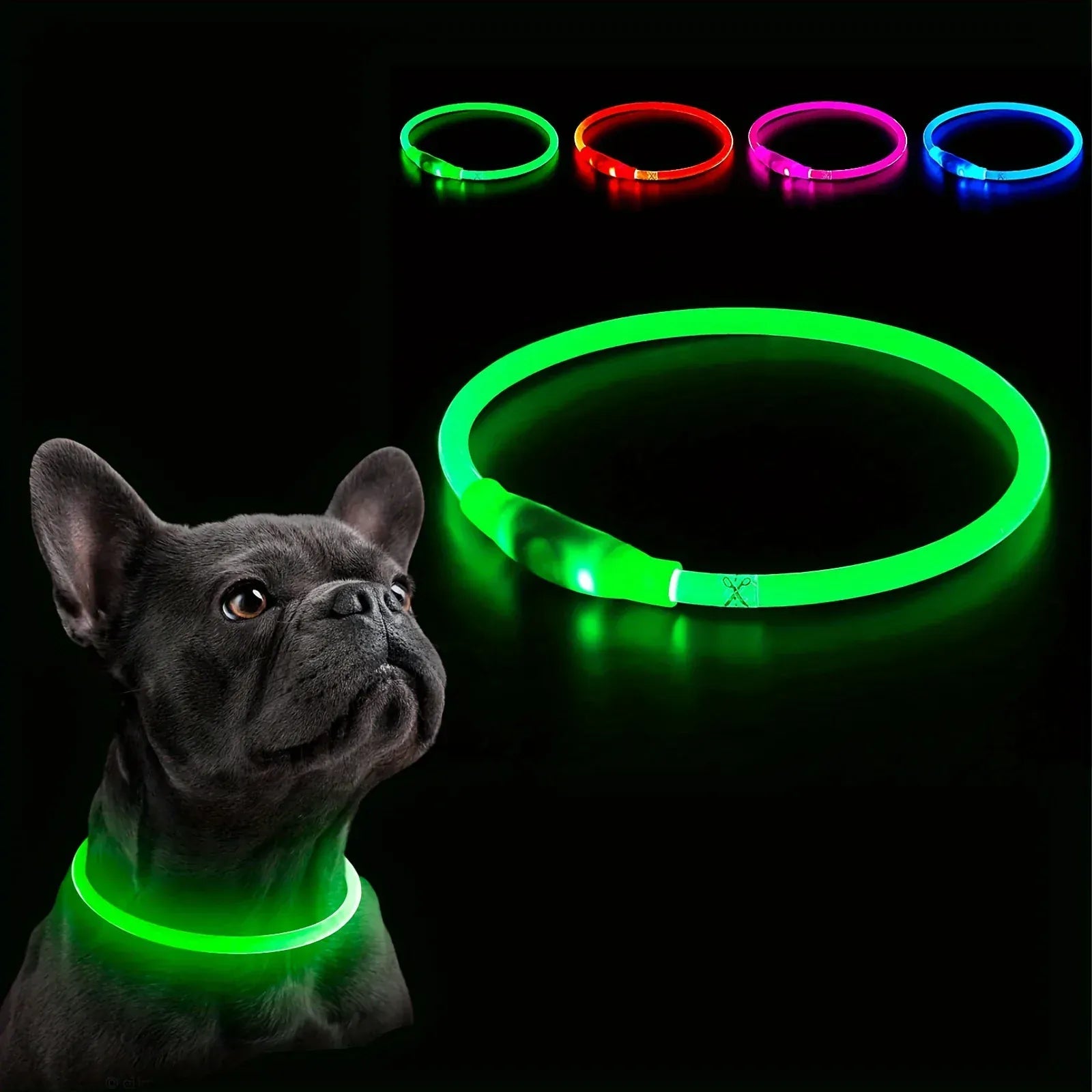 4Pfotenliebe Shop LightLoop - LED Hundehalsband für Sichtbarkeit & Sicherheit bei jedem Spaziergang