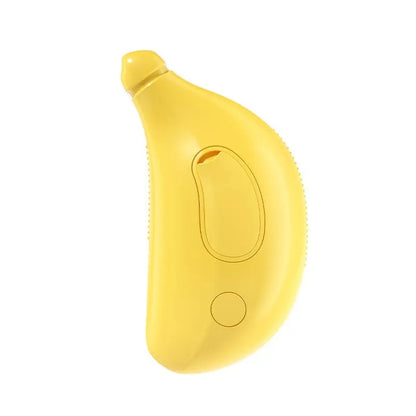 Mein Shop Tierhaarbürste Gelb PawfectSteam - 3-in-1 Dampf-Bürste für Hunde & Katzen