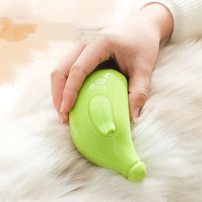 Mein Shop Tierhaarbürste Grün PawfectSteam - 3-in-1 Dampf-Bürste für Hunde & Katzen