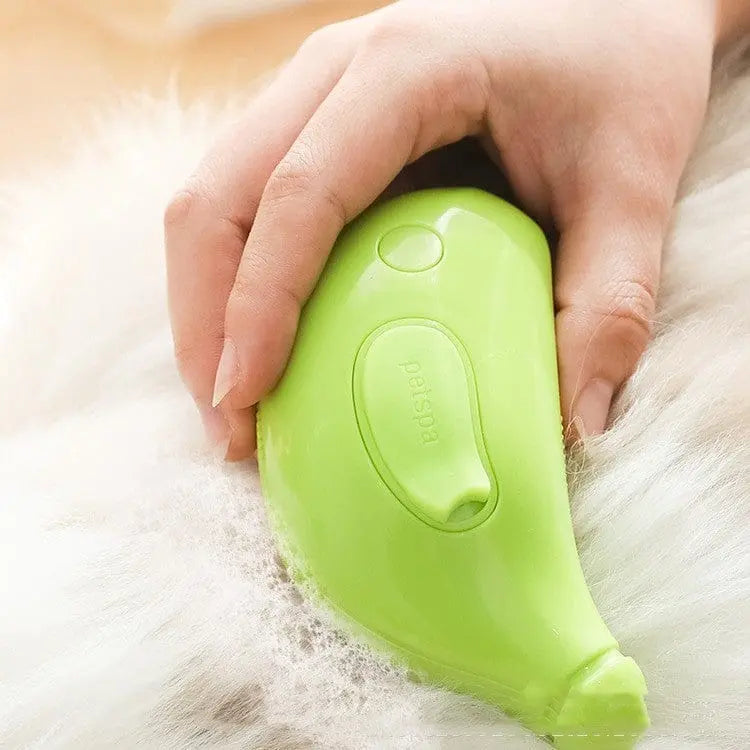 Mein Shop Tierhaarbürste PawfectSteam - 3-in-1 Dampf-Bürste für Hunde & Katzen