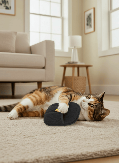 Fellmagnet - der sanfte Handschuh, der 90% loser Tierhaare in Sekunden entfernt